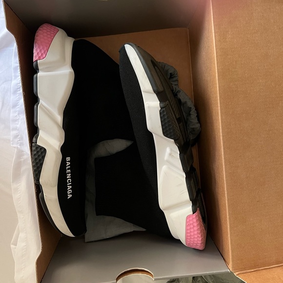 Balenciaga Shoes - Balenciaga speed sock shoe/pink size 8